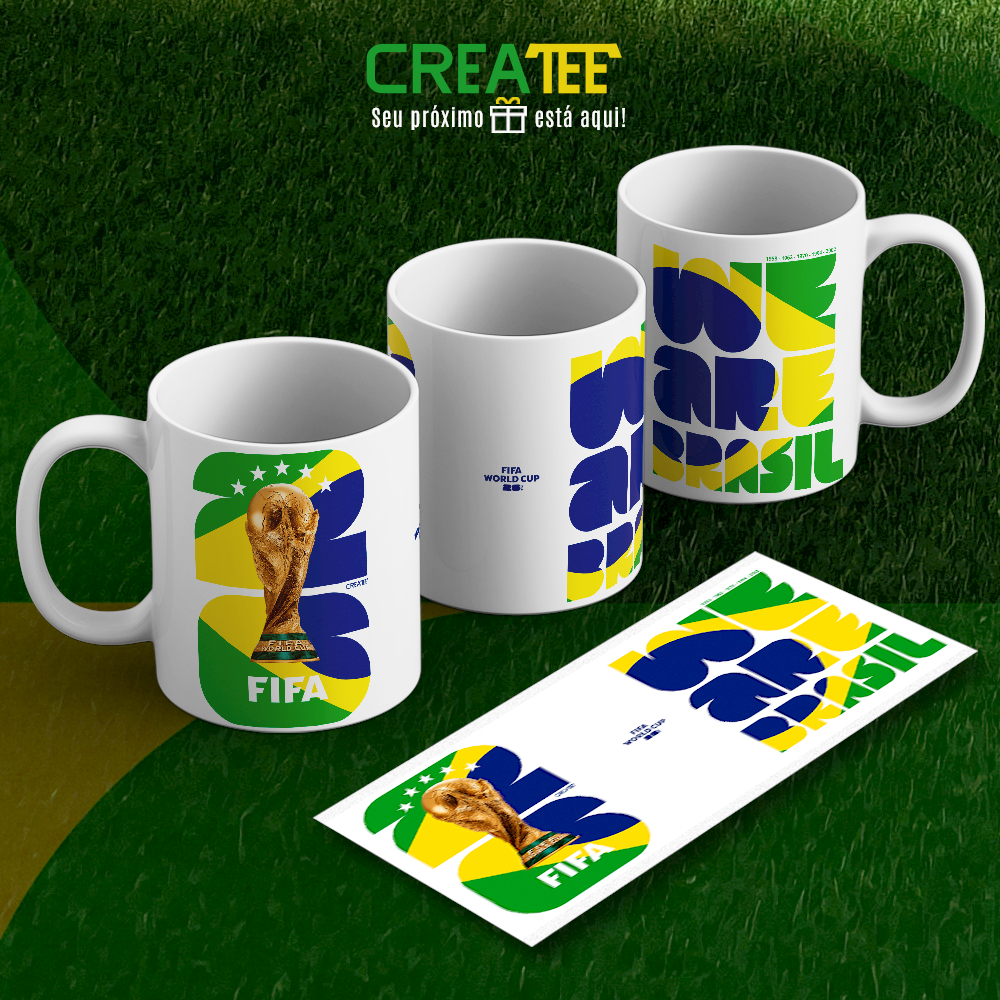 Caneca - FIFA World Cup -  We Are Brasil - Copa do Mundo de Futebol 2026