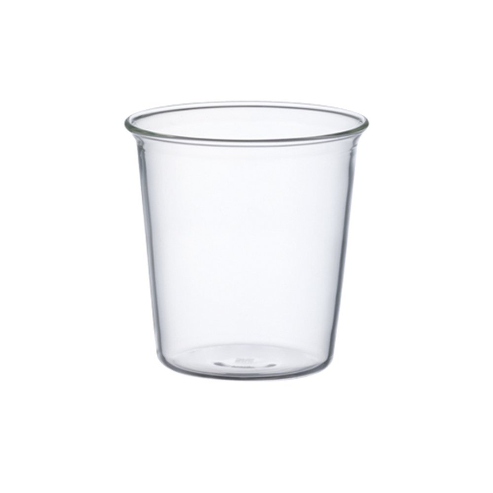 KINTO CAST Heat-Resistant Glassware Set - 250ml Water Glass, 350ml Iced Tea and 430ml Beer Glass - Microwave and