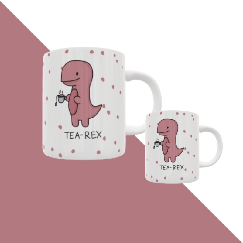 Caneca dinossauro dino tea rex - chá
