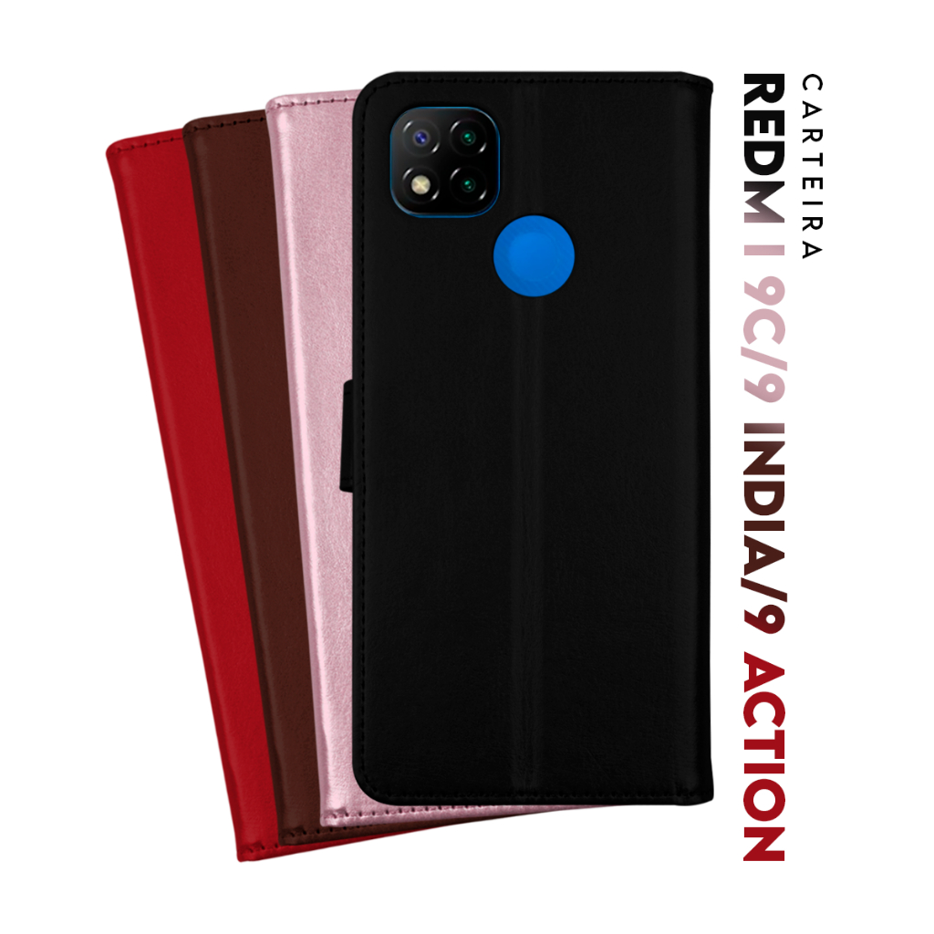 Capa Capinha Case Flip Carteira Para Xiaomi Redmi 9C / 9 activ / 9 india (Tela 6.53)