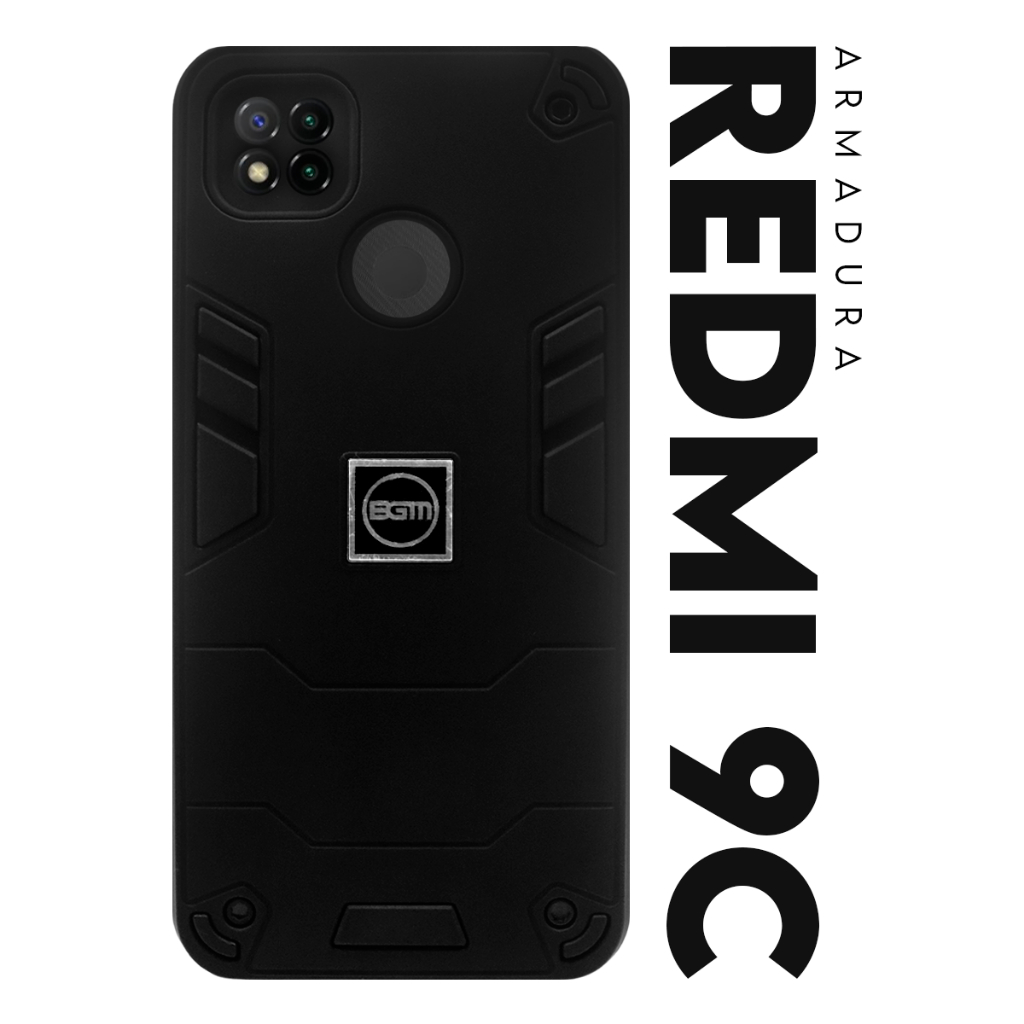 Capa Capinha Case Armadura Militar Xiaomi Redmi 9C 9 Activ 9 India Premium Protetora Resistente Anti-Impacto Anti-Shock