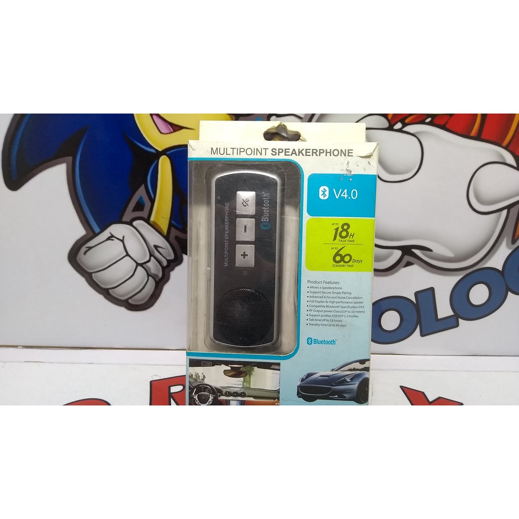 Pama Plug N Go 170 - Bluetooth Multipoint A2dp Handsfree Speaker Phone W/ FM