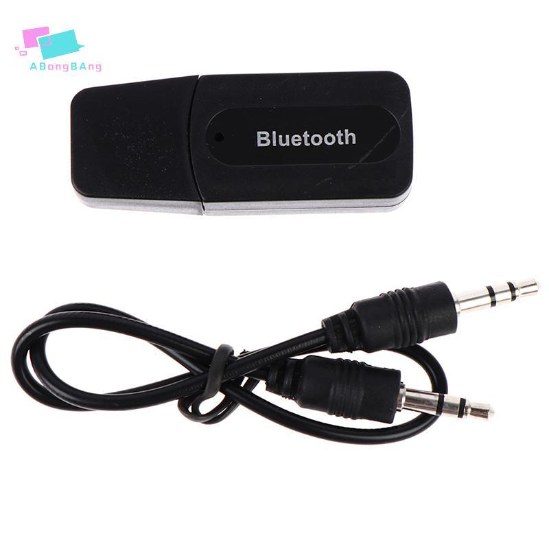 Abongbanghn 3.5mm Ja Usb Aux Receptor De Áudio Para Carro Sem Fio A2DP Música Agradável