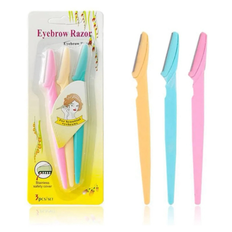 KIT COM 3 NAVALHAS - EYEBROW RAZOR