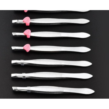 OMBN  Stainless Steel Eyebrow Tweezers Hair Pluckers Clip Makeup Beauty Tools BR