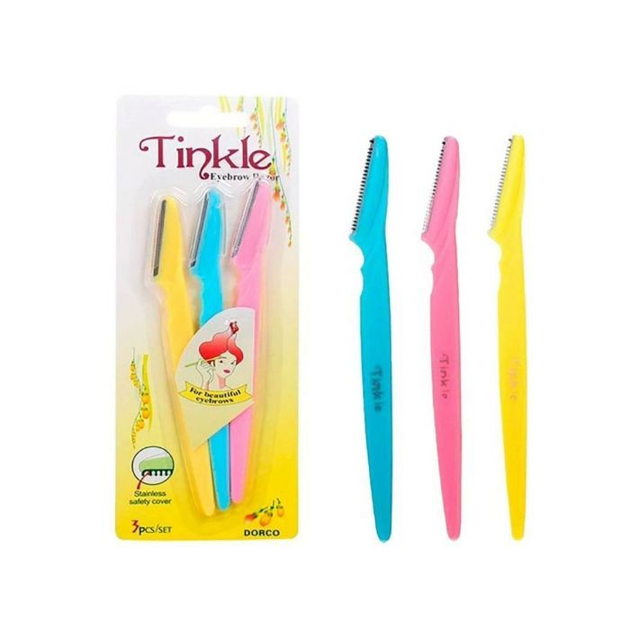 Kit com até 24 Navalhas Eyebrow Razor Lâmina Pacote com 3 Peças Para Sobrancelhas (ESCOLHA JÁ O SEU)