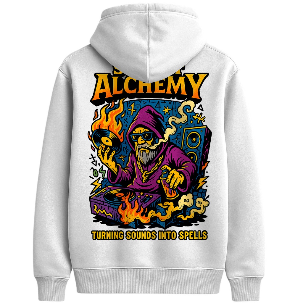 Moletom Canguru Casaco Blusa de Frio Street Alchemy Turning Sounds Into Spells
