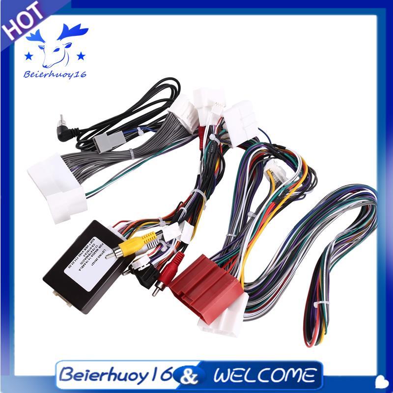 Adaptador De Chicote De Fiação Para 2 3-3-5 Atenza 16pin Canbus Box Decodificador Android Car Radio Power Cable Plug
