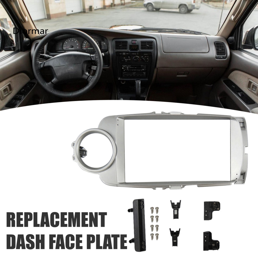 Dash Conversion Kit Accessory Double Din Stereo Bezel 9 Inch Android Car Radio for Toyota Yaris Vitz 2012-2017 Navigatio