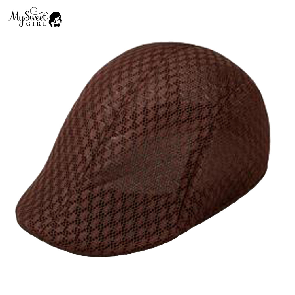 Lightweight Sun Protection Cap Versatile Accessory Unisex Retro Mesh Fedora Hat – Breathable Foldable Short Brim for S