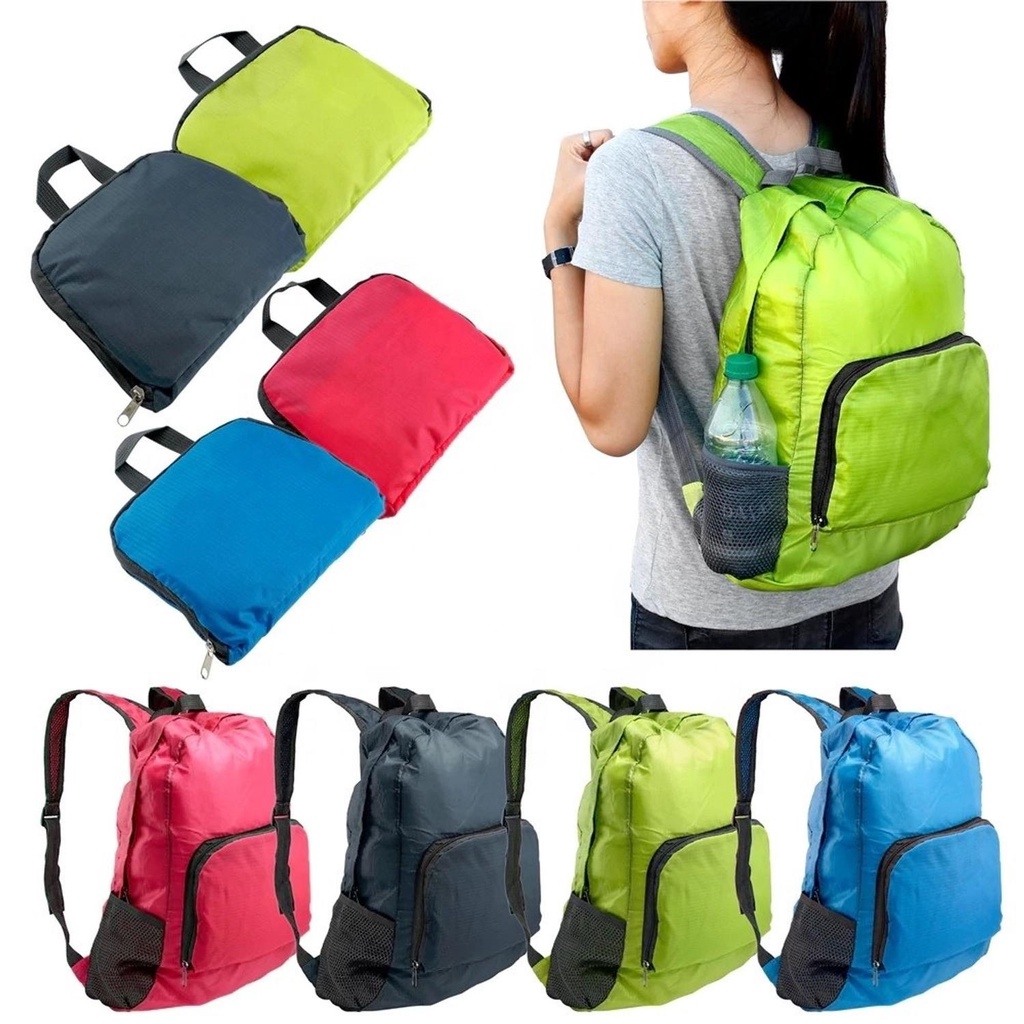 Mochila Para Viagem Academia Esportes Impermeável Dobrável Multiuso Unisex preta - aiker