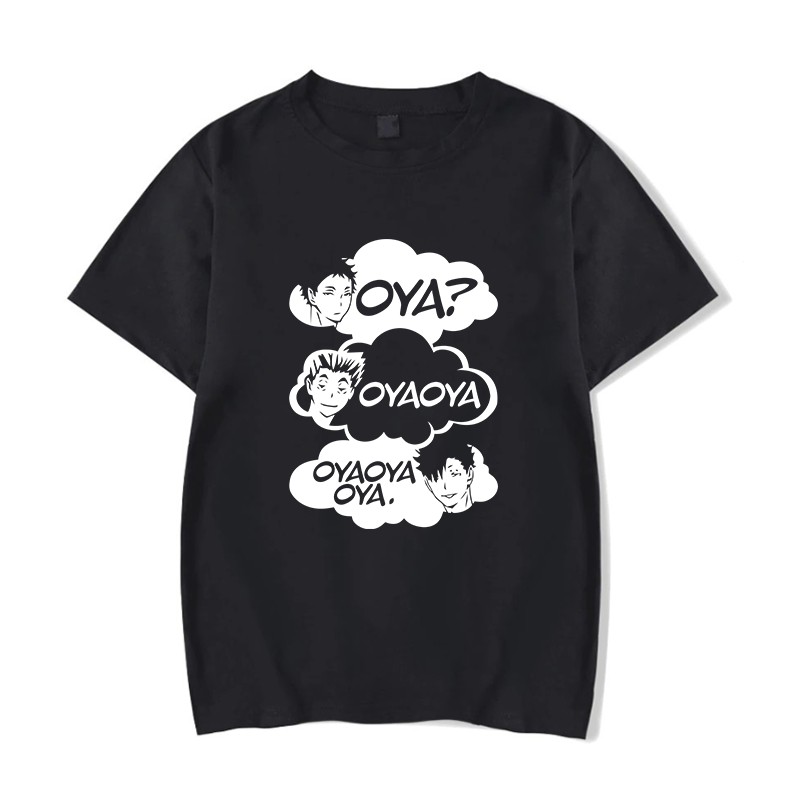 Camiseta Unissex Algodão Anime Haikyuu!! (Haikyu!!) Oya Oya Oya