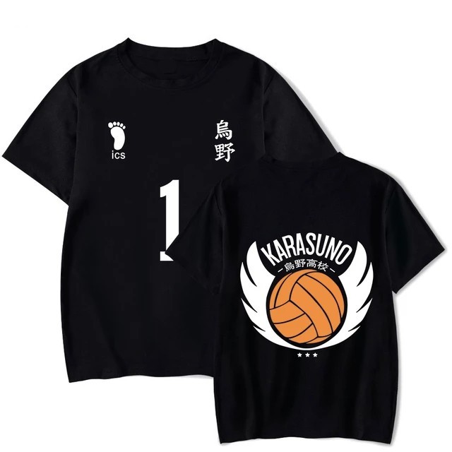 Camiseta Unissex Anime Haikyuu!! (Haikyu!!) Karasuno