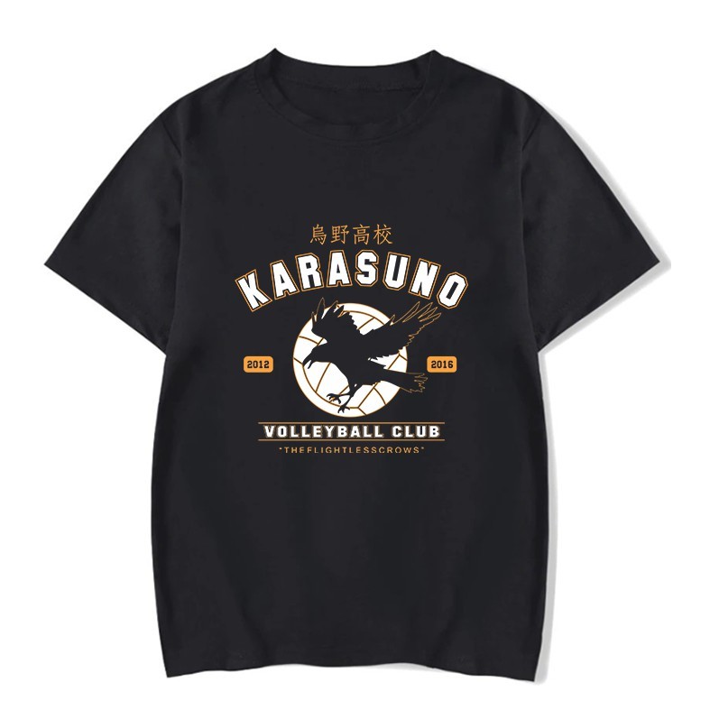 Camisa Camiseta Unissex Algodão Anime Haikyū!! Haikyuu!! Volêi Mangá Karasuno