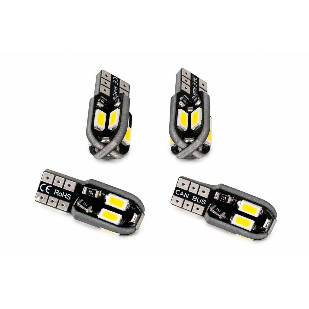 Lâmpada LED T10 W5W 5730 Canbus 6000K Branca Pingo Pingão Pinguinho Automotiva 12V