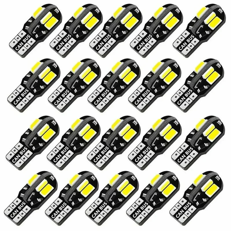 20Pcs W5W T10 Lâmpadas LED Canbus Mapa Interior Do De Estacionamento 5730 85MD 12V Lâmpada De Sinalização Automática