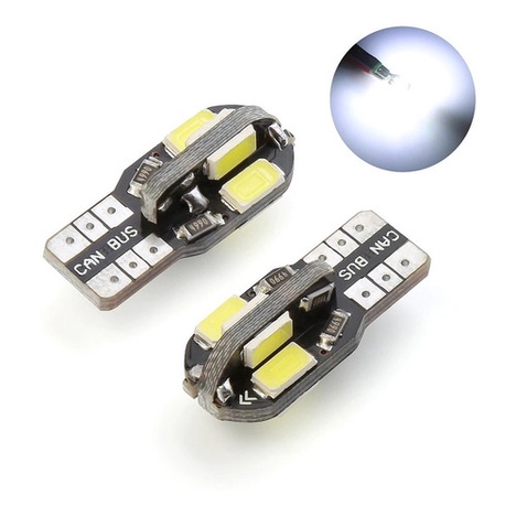 Par Lâmpadas Pingo T10 W5w 8 Led Smd 5730 Epistar 12v 6000k
