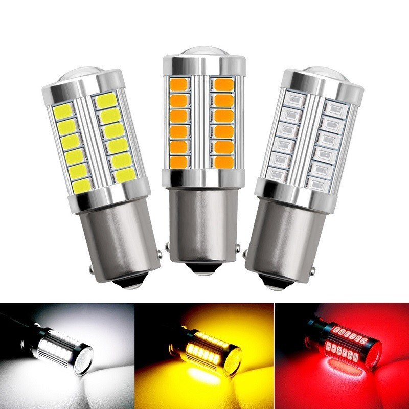 Carro LED luz de freio do sinal de volta 1157 1156 5730 5630 33SMD T20 destaque luz de ré
