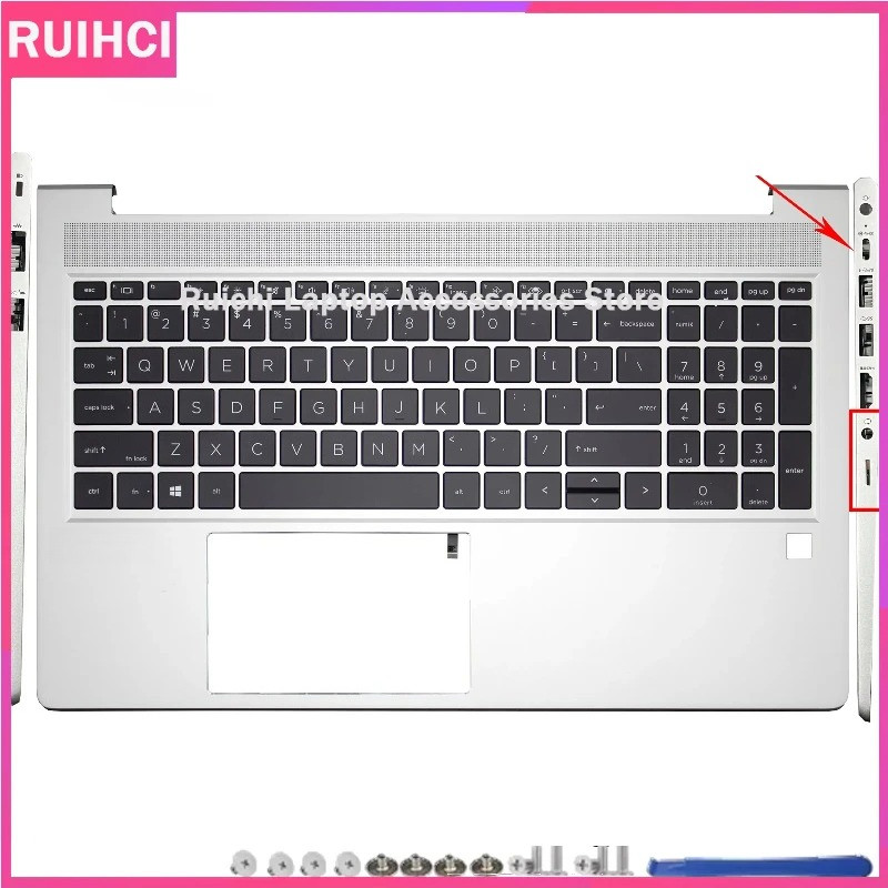 Novo Para HP 430 440 450 460 G6 G7 G8 G9 G10 G11 Eua Teclado Portátil Palmrest Capa Superior Caso Substituição N10777-00