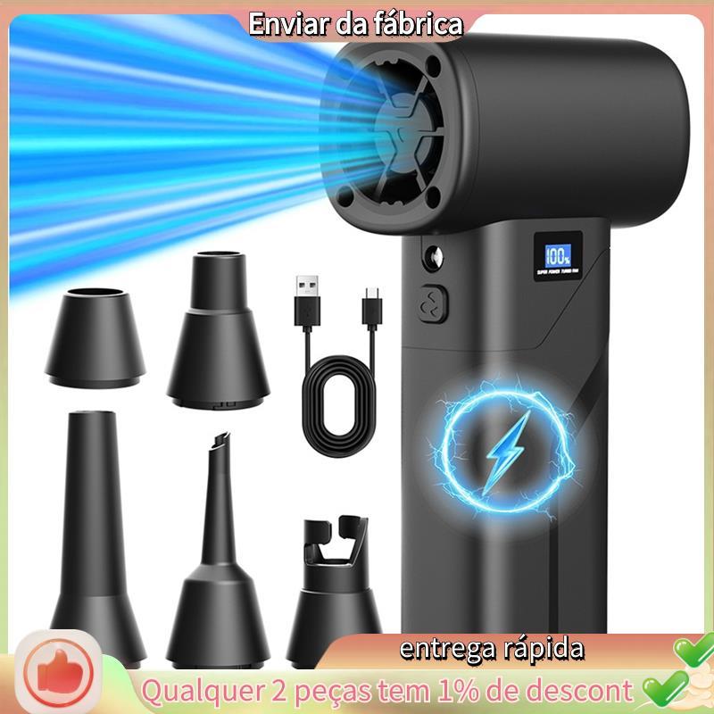 Ventilador De Ar 110000RPM Turbo Portátil Poderoso 40000Mah Bateria Vácuo Espanador A
