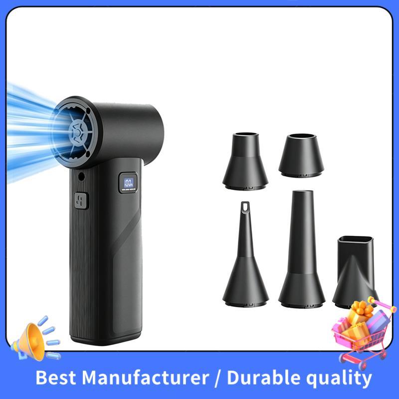 Ventilador De Ar Violento Sem Escova 110000 Turbo Portátil RPM 160G Duto De Alta Potência E Iluminação LED