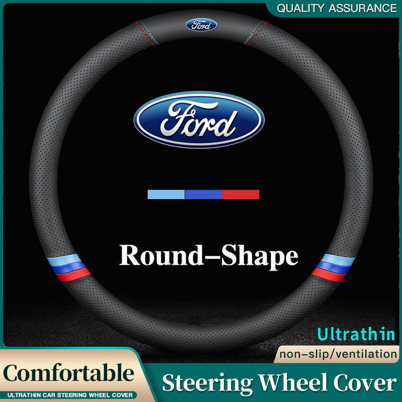 [Novo] Capa de Volante de Couro Ford para Ranger, Fiesta, Focus, Everest, Territory, Kuga, EcoSport, Escort, Escape 2023