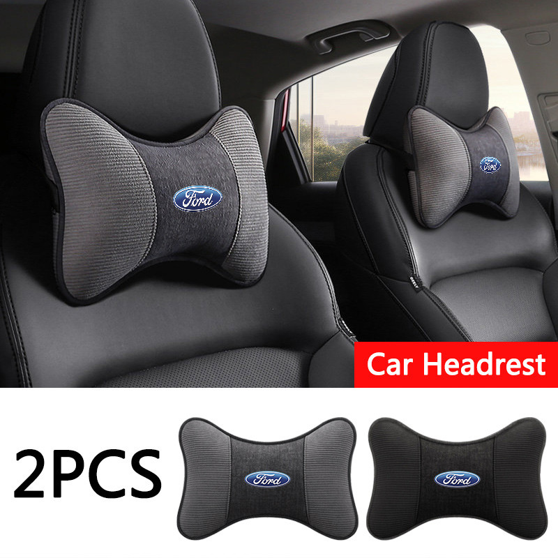 Para Ford Bronco Foco 2 3 MK4 Kuga Escape C-MAX Ecosport Respirável Encosto De Cabeça Do Carro Pescoço Apoio Assento Tra
