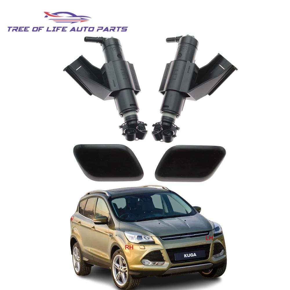 Para Ford Escape Kuga 2013-2016 Bocal Da Arruela Do Farol Dianteiro Tampa Jato De Spray De Água