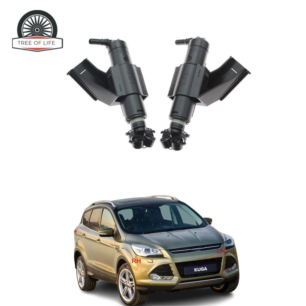 Para Ford Escape Kuga 2013-2016 Bocal Lavador De Farol Dianteiro Pulverizador De Água Tampa De Jato Cv4413l015ab 1 Par
