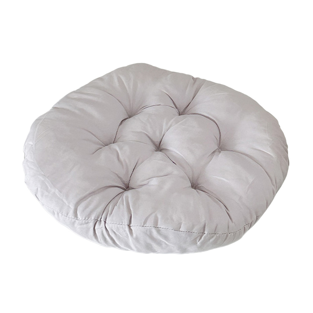 Chair Cushion with Straps Soft Square Round Non-slip Seat Pad Solid Color Office Dining for Patio Home and Outdoor Use C