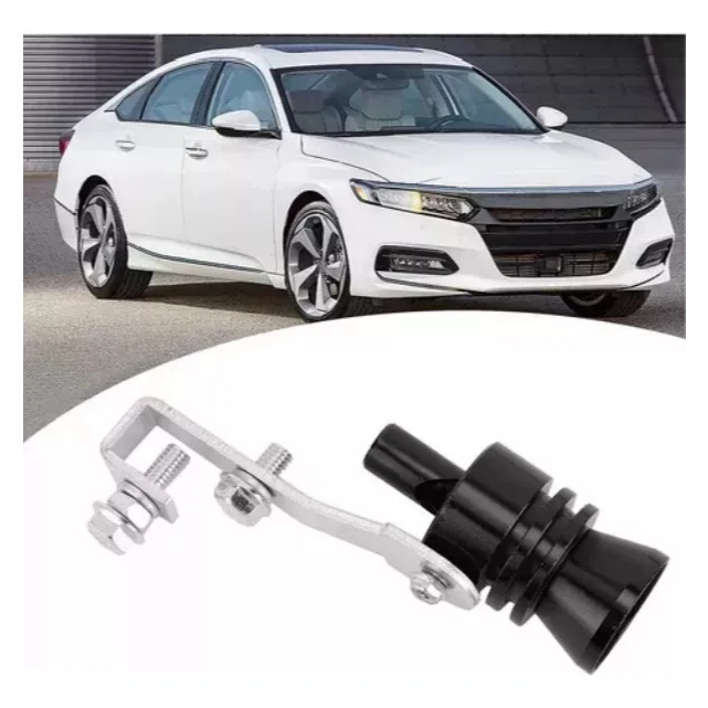 Turbo Sound Whistle Muffler Preto Tubo De Escape Simulador F