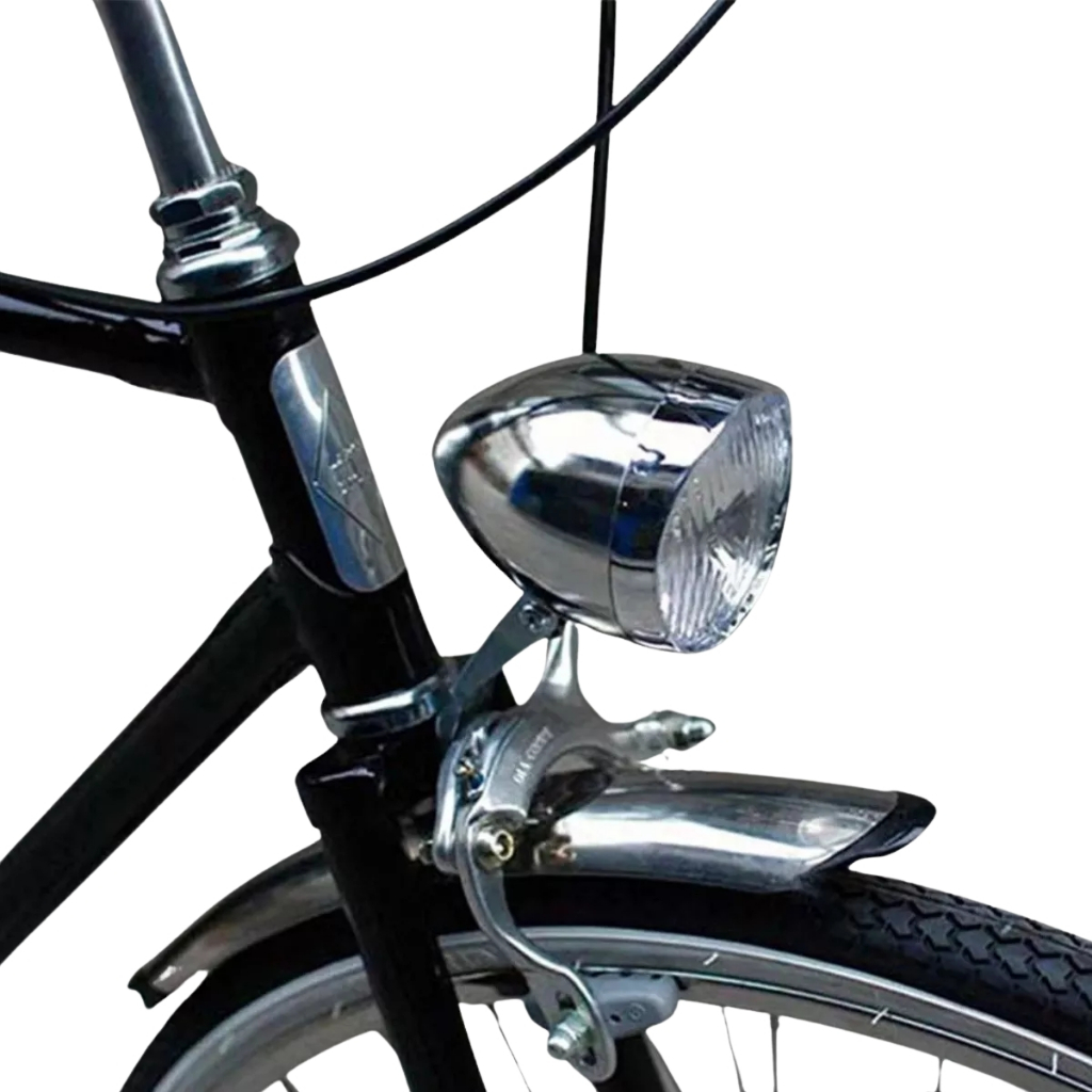 Farol Lanterna Vintage Retrô Light Classic Bike Antiga Cromado