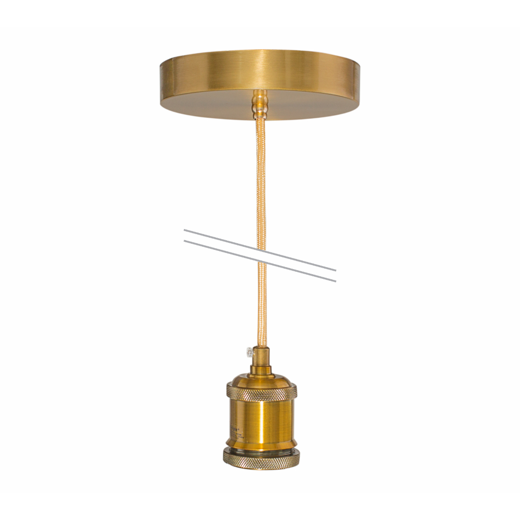Luminária Pendente Antique Alumínio Retrô Vintage uma lâmpada G-light