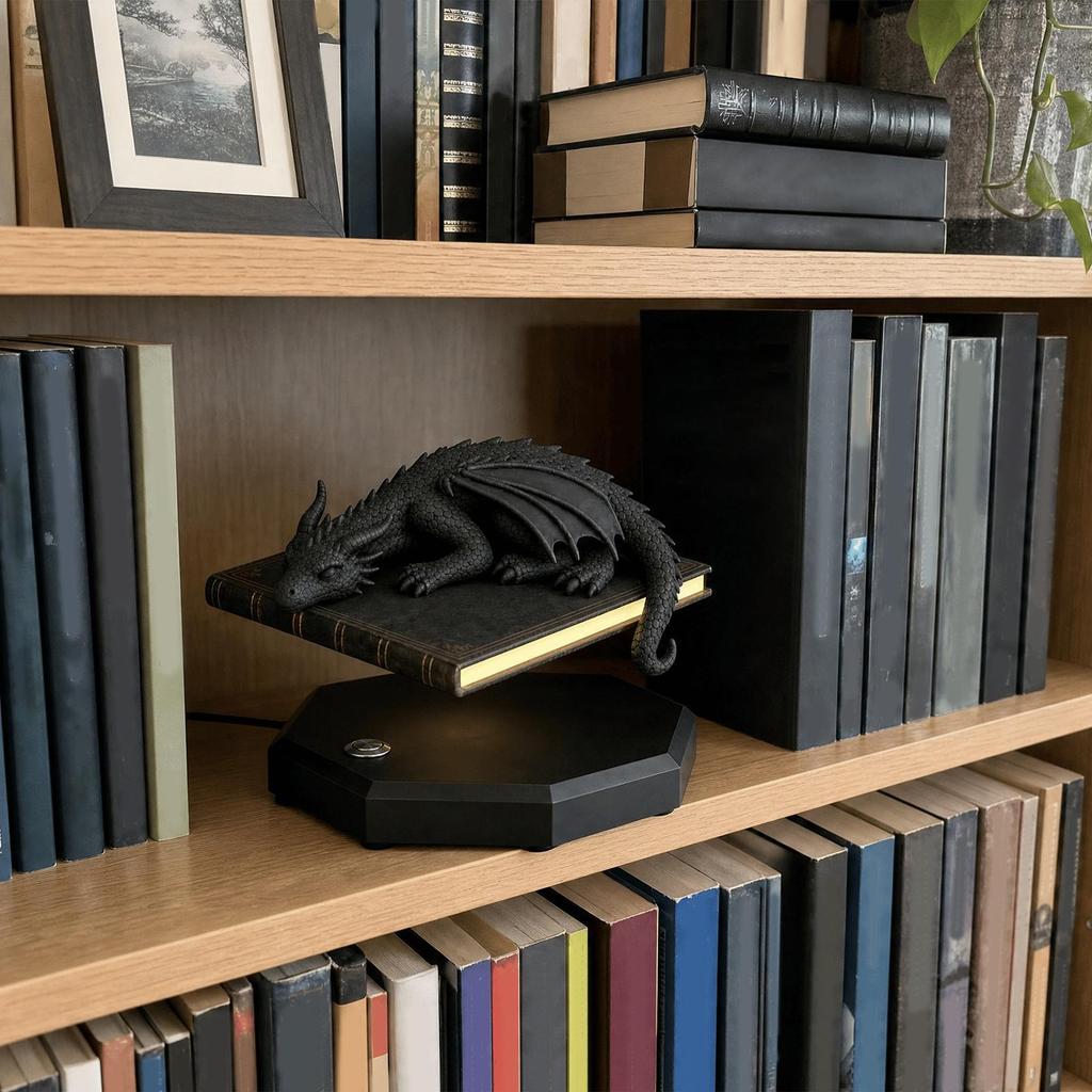 Estante De Livros Lâmpada Flutuante Dragão Vintage USB Recarregável Mesa Central Biblioteca Iluminação Para O Quarto Sal