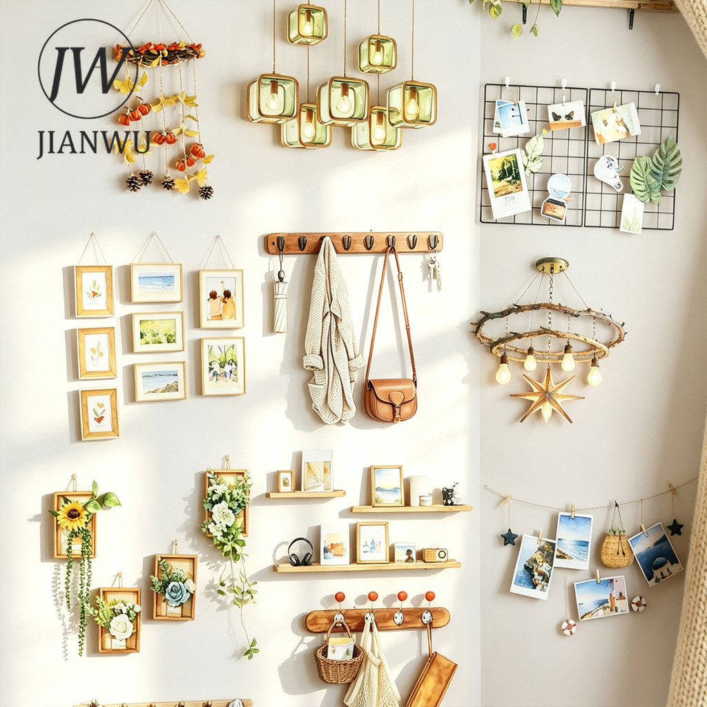 JIANWU Vintage Home Life Light Planta Paisagem Material Colagem Scrapbooking PET Adesivo Criativo DIY Diário Papelaria