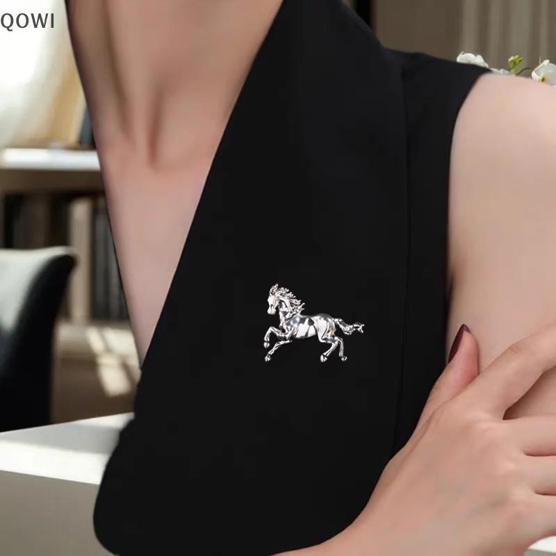 qo Esmalte Cavalo Corrida Broche Para Mulheres Unissex Liga Animal Broches Acessórios De Roupas Corsage Jóias Presente b