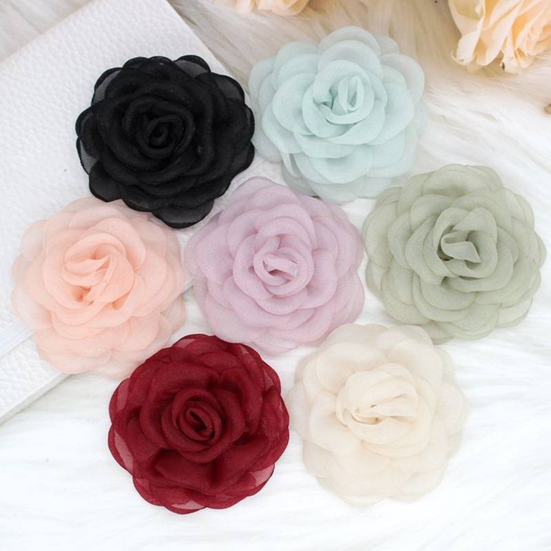 qo 6cm Branco Camélia Flor Broches Coreano Moda Corsage Lapela Pinos Vestido Camisa Terno Acessórios Para Mulheres br