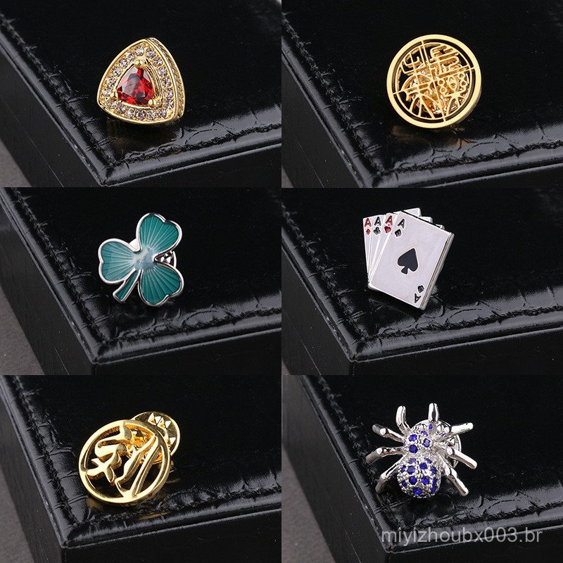 Broche de aranha com cristais incrustados para homens e mulheres, distintivo, broche de lapela, corsage, acessório para