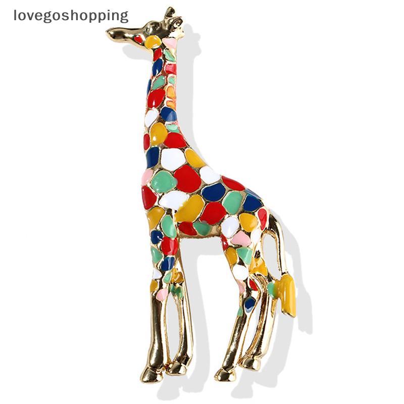 [lovego] Broche De Girafa Esmaltado Feminino Animal Crachá Corsage Joia Presente Fofo BR
