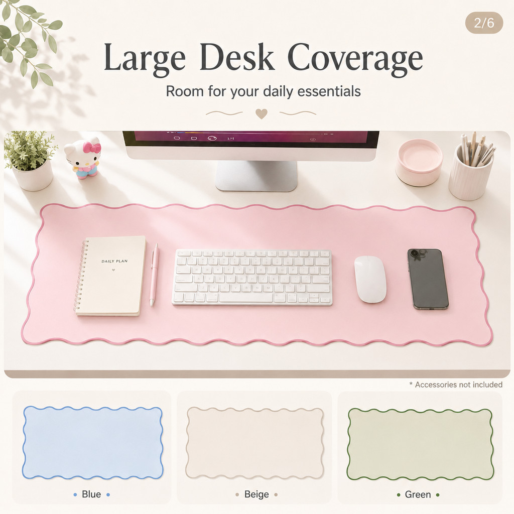 Desk Mat Mouse Pad Grande 35x80cm Couro PVC Impermeável Resistente a Óleo Fácil Limpar para Teclado Escritório 4 Cores
