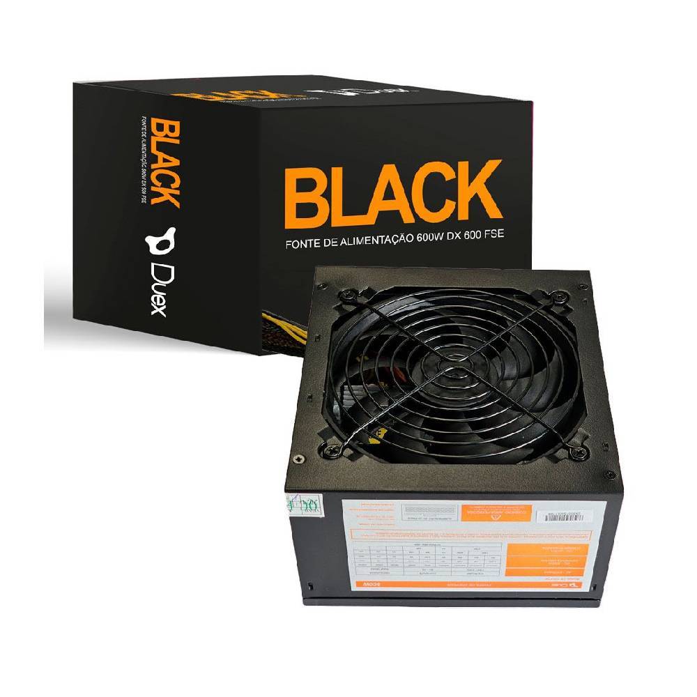 Fonte de Alimentação Duex DX 600 FSE 600W C/ Cabo
