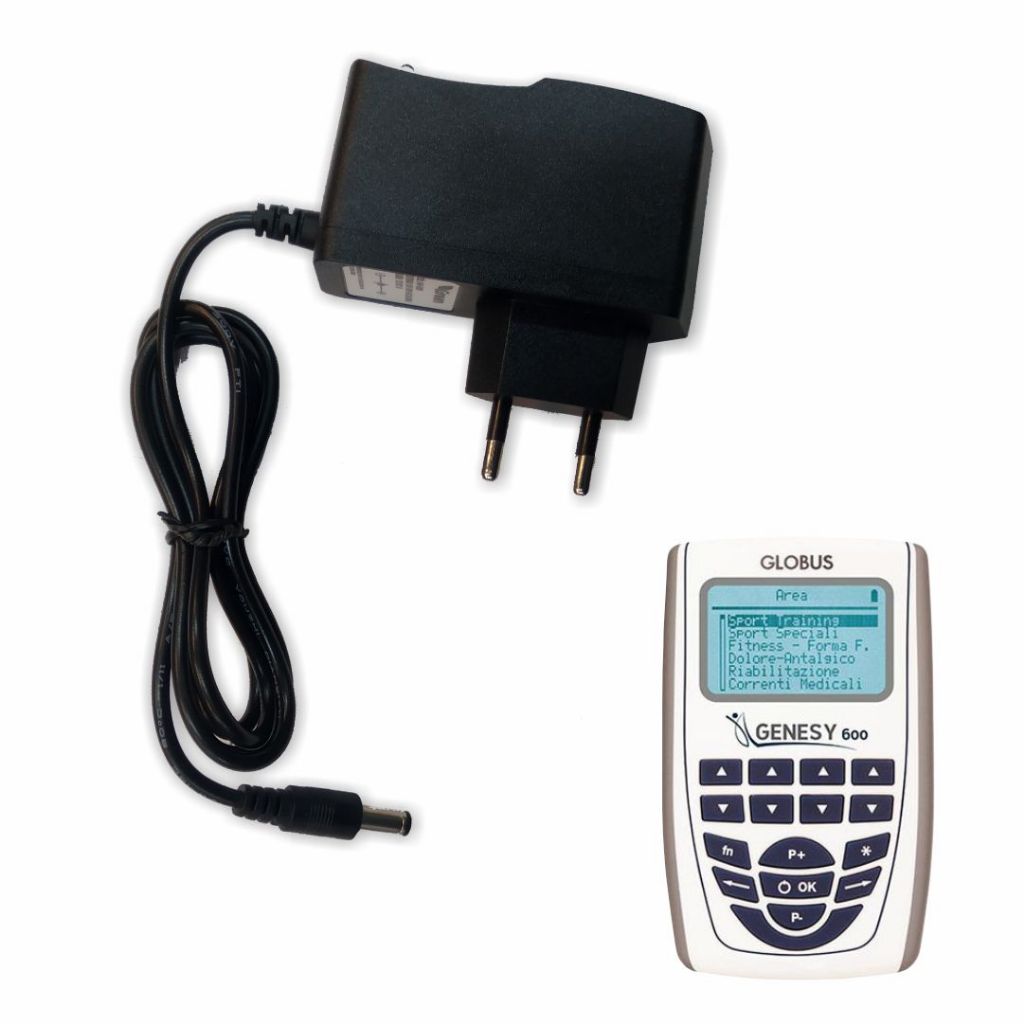 Carregador Para Eletroestimulador TENS EMS Globus Genesy 600 Bivolt ( Fonte / Cabo De Força / Cabo De Energia ) - R2513