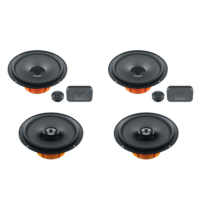 Combo Kit 2 Vias Hertz Diece Dsk 165.3 + Coaxial Dcx 165.3