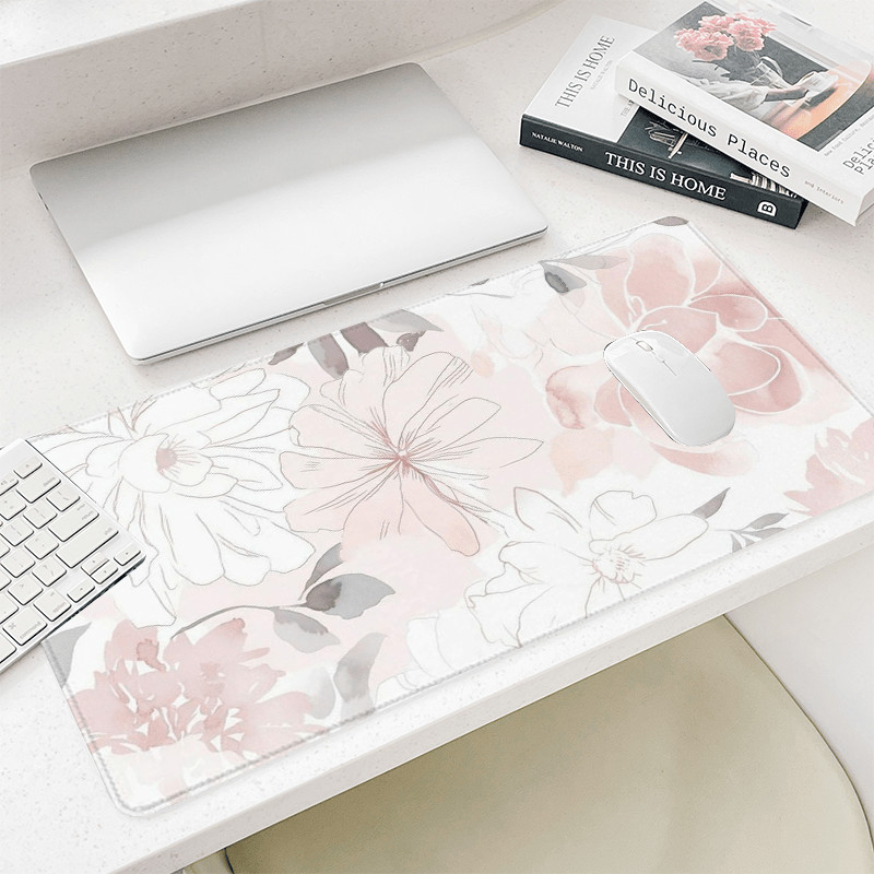 Mouse Pad Minimalista Elegante com Design Floral Delicado Perfeito para Amantes da Natureza e Escritórios em Casa
