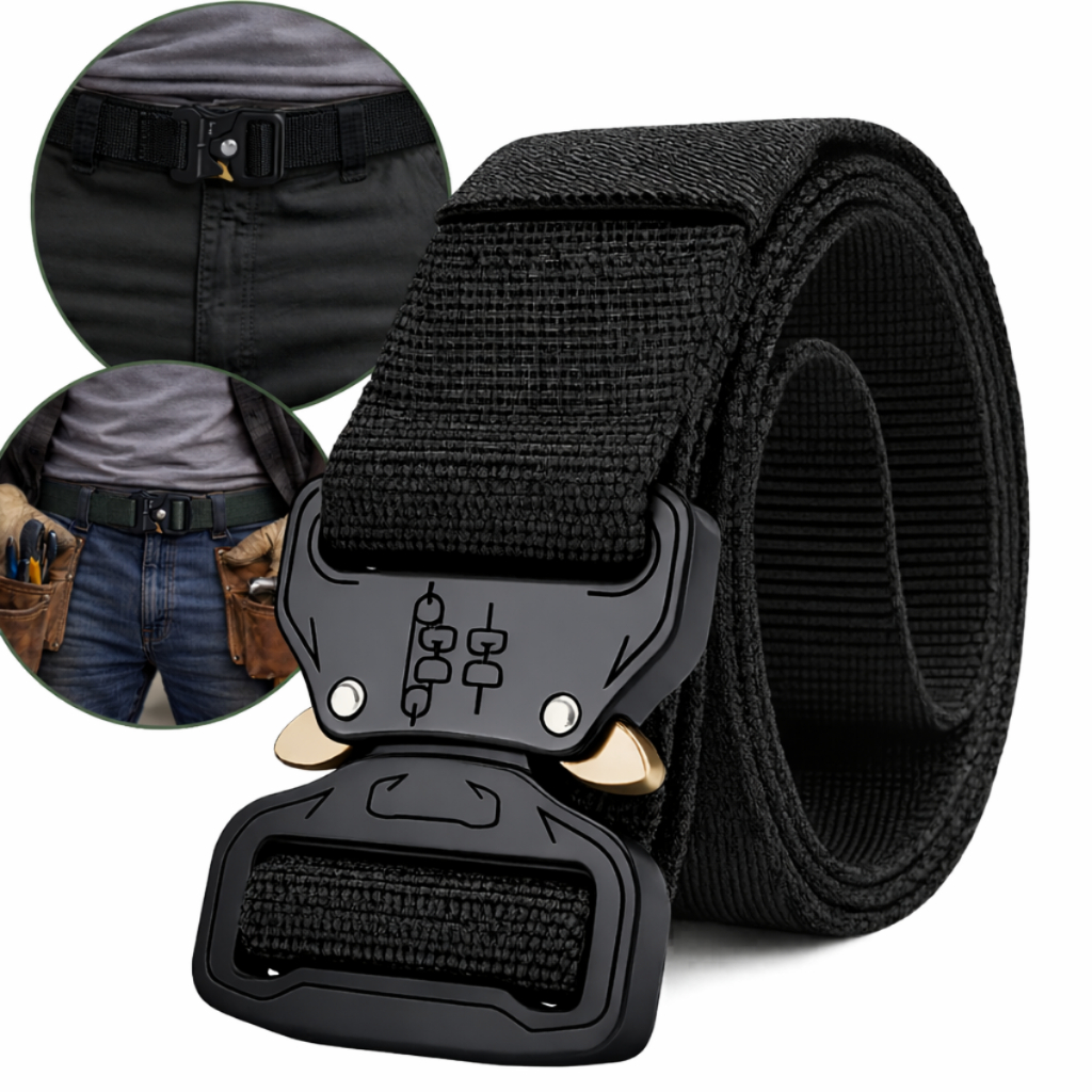 Cinto tático Militar Largo Em Nylon Engate Rápido Confortável Resistente Casual Unisex