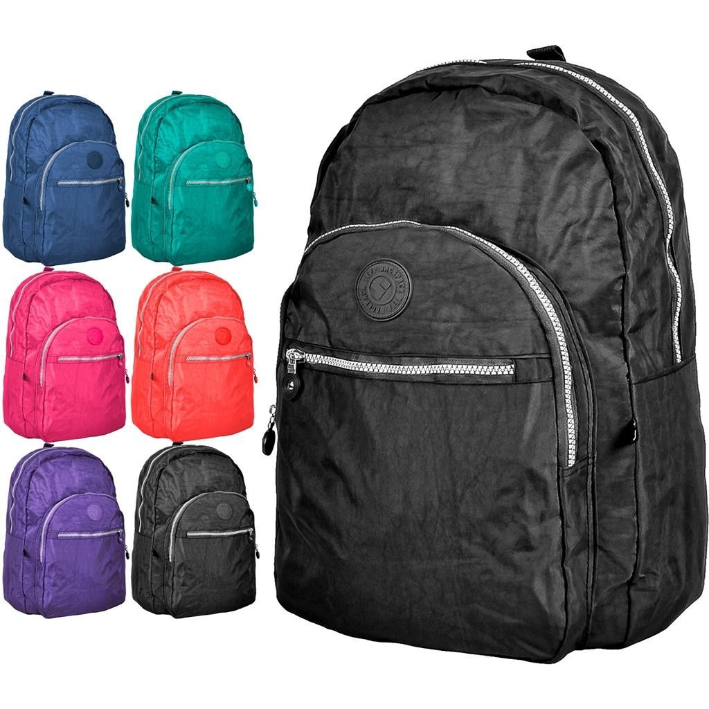 Mochila Lisa Em Nylon Urbana Unisex Em Varias Cores Para Viagem Trabalho Funcional Estilosa - Yepp