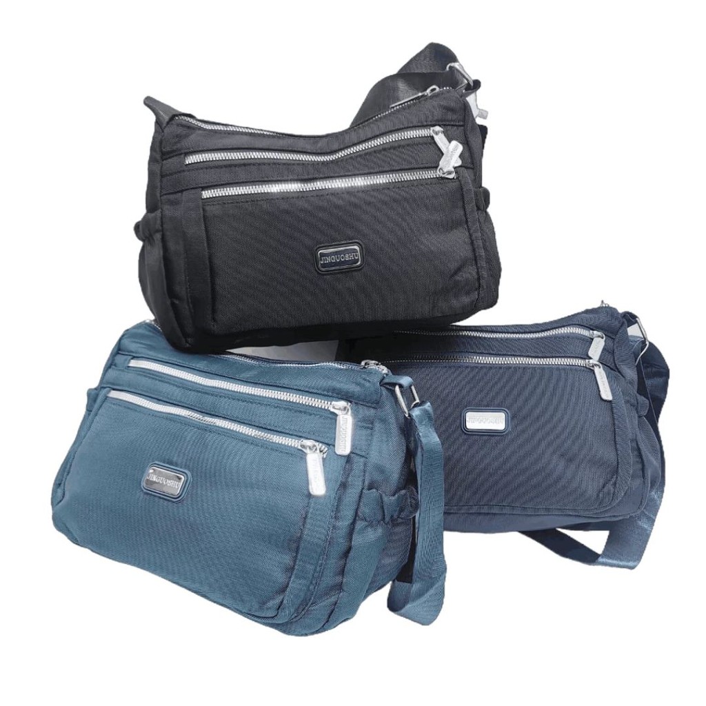 Bolsa Transversal Nylon Unisex com 4 Divisórias
