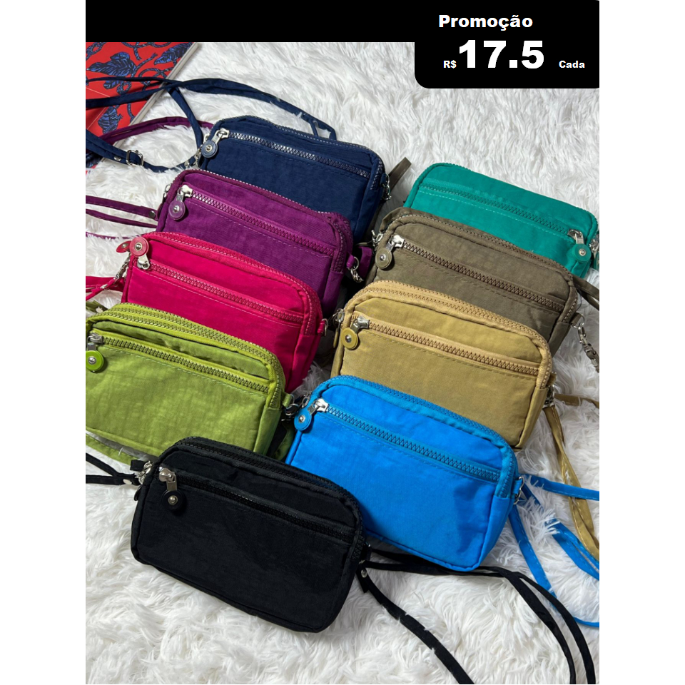 Bolsa Transversal Nylon Unisex Passeio Bolsa De Mão Com Regulagem