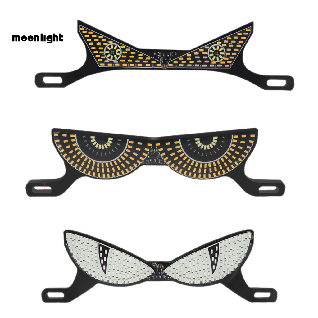 Motorcycle License Plate Screw Light with Demon Eye Shape Rear Taillight – High Brightness Waterproof Night Safety for