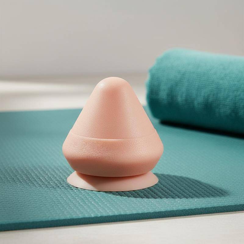 [InterfunB] Bola De Massagem De Fáscia De Silicone Tipo Adsorção Cone Portátil Para Uso Em Treino De Viagem De Ombro Lom